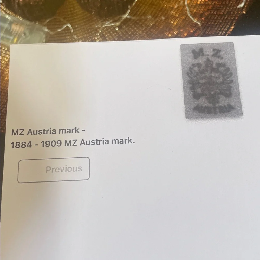 M.Z. Austria antique hand